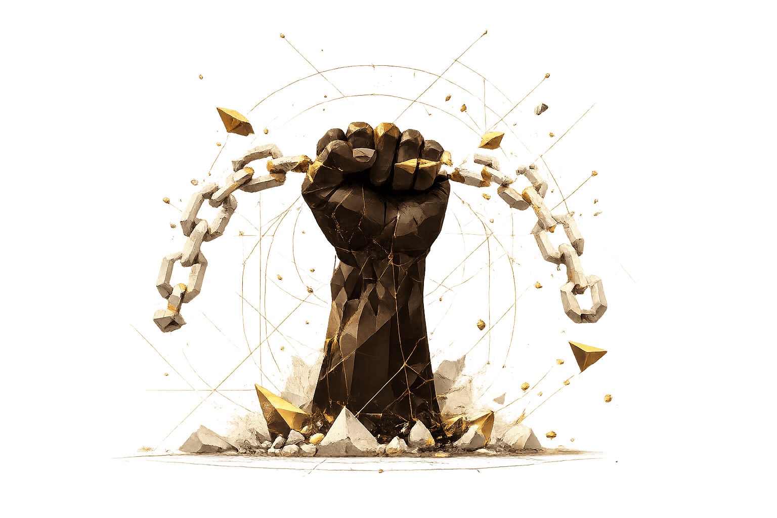 Fist breaking chains — Unbounded 2026